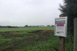 Proefvlakken in natuurgebied Bloemkampen behandeld met ijzer- en ijzerkalkslib