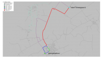 Determining contamination source with hydraulic software packages