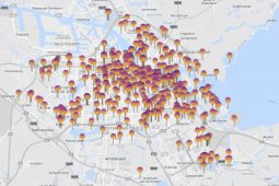 1000 measurements undertaken by citizen scientists provide a detailed picture of the water quality in Amsterdam