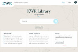 Over 2300 publications available online at KWR