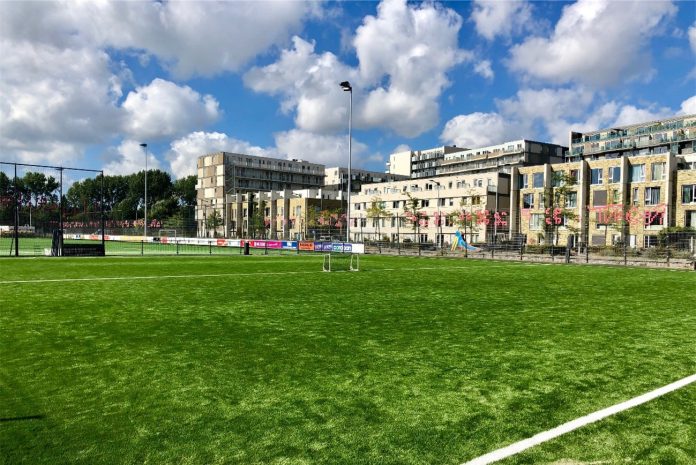 Training pitch with capillary irrigation at the Laan van Spartaan sports park