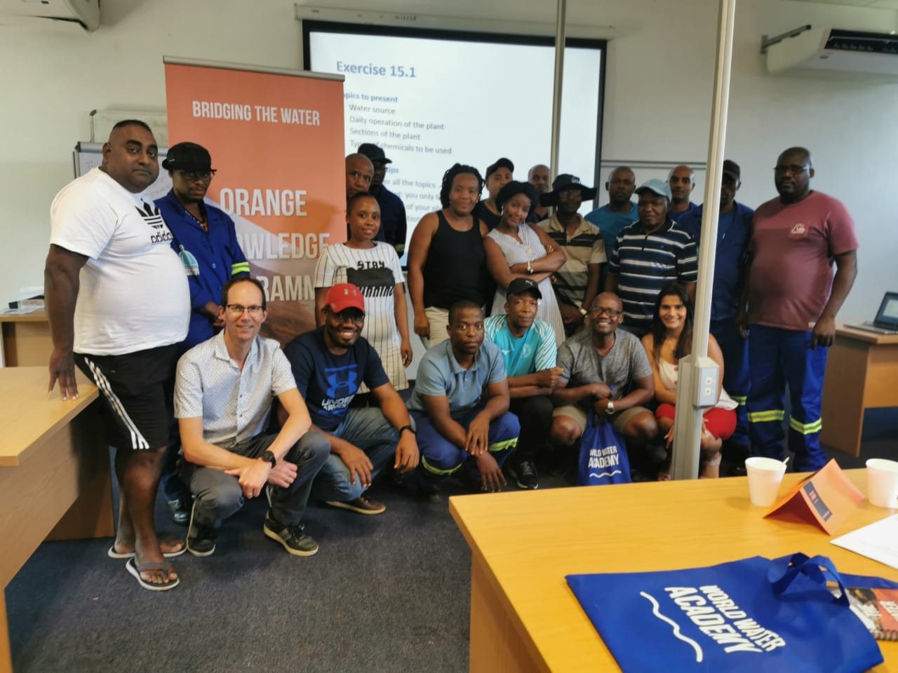 Enthusiastic participants in Durban, with trainers Prathna Gopi (sitting right) and Ron Jong (sitting left)