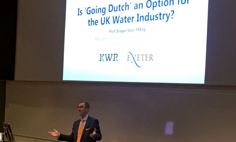 Dragan kicked off the day with a keynote on whether or not 'Going Dutch' is a wise decision regarding drinking water supply and water management.