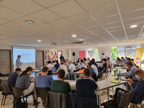 Algemene vergadering van AquaSPICE in het Athens Center for Entrepreneurship & Innovation in Griekenland